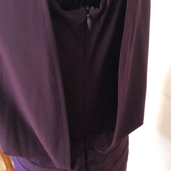 Dress Barn gorgeous dress in plum purple. Ptp 23” size 8 - Picture 4 of 9